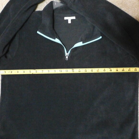 Maurices Women's Size Large Gray Long Sleeve Fleece Top Shirt Blouse with Zipper - Picture 3 of 4